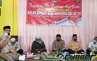 Peringati Hari Bhayangkara Ke 74, Polsek Kalideres Berikan Santunan Anak Yatim Piatu
